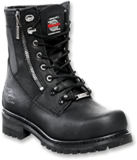 Milwaukee Motorcycle Clothing Company Trooper Leather Men's Motorcycle Boots (Black, Size 12D)