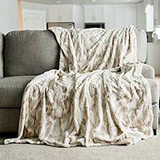 GRACED SOFT LUXURIES Softest Cozy Faux Fur Home Throw Blanket 60