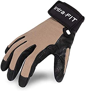 Intra-FIT Climbing Gloves Rope Gloves,Perfect for Rappelling, Rescue, Rock/Tree/Wall/Mountain Climbing, Adventure, Outdoor Sports, Soft, Comfortable,Improved Dexterity, Durable