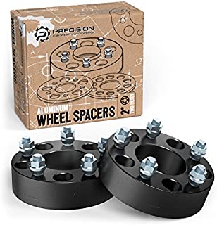 2 inch Hubcentric Black 5x4.5 to 5x4.5 Wheel Spacers No Lip (70.5mm Bore, 1/2x20 Studs) Compatible with Ford Lincoln Mustang Edge Crown Vic Ranger Explorer Sport Trac Town Car - 5x114.3 50mm 2pcs