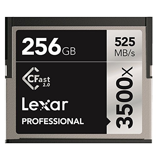 Lexar 128GB Professional 3500x CFast 2.0 Memory Card for 4K Video Cameras, Up to 525MB/s Read, Up to 445MB/s Write Speed