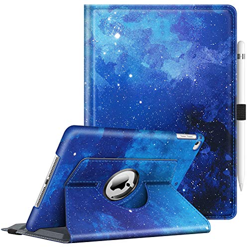 Fintie Case for iPad 9.7 2018 2017 / iPad Air 2 / iPad Air - 360 Degree Rotating Stand Protective Cover with Auto Sleep Wake for iPad 9.7 inch (6th Gen, 5th Gen) / iPad Air 2 / iPad Air, Starry Sky