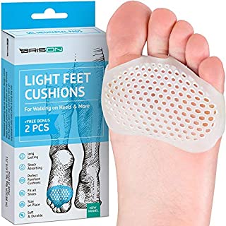 Metatarsal Pads Ball of Foot Cushions - Soft Gel Ball of Foot Pads - Mortons Neuroma Callus Metatarsal Foot Pain Relief Bunion Forefoot Cushioning Relief Women (1 Pair)