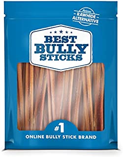 Best Bully Sticks - Supreme 6-inch Bully Sticks (50 Pack) - All-Natural Dog Treats