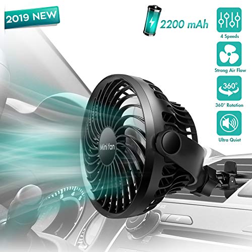 Car Fan, Car Air Vent Clip Fan - COMLIFE