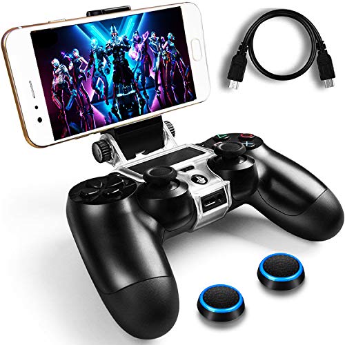 WEPIGEEK PS4 Wireless Controller Phone clip Mount Holder Stand Bracket Compatible with PlayStation Pro/Slim Dualshock 4