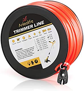 A ANLEOLIFE 3-Pound Commercial Square .155-Inch-by-280-ft String Trimmer Line in Spool,with Bonus Line Cutter, Orange