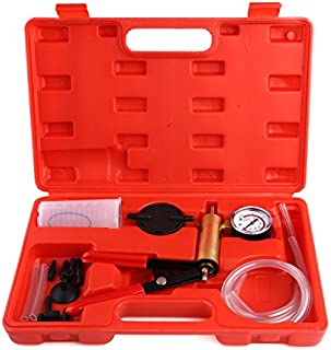 femor Brake Bleeder & Vacuum Pump Test Tuner Kit Tools with Case, 2 in 1 Automotive Tools with Adapters for Vehicle