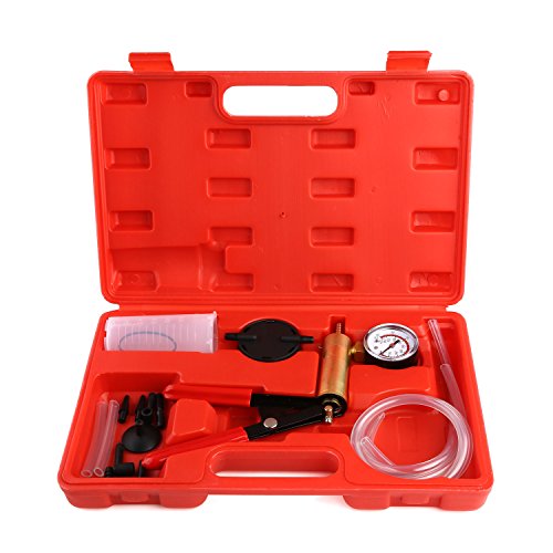 femor Brake Bleeder & Vacuum Pump Test Tuner Kit Tools with Case, 2 in 1 Automotive Tools with Adapters for Vehicle