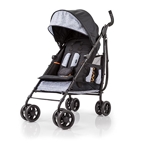 Summer 3Dtote Convenience Stroller, Orange & Heather Gray