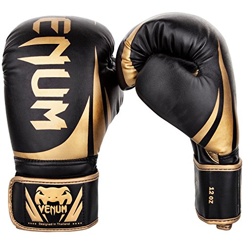 Venum Challenger 2.0 Boxing Gloves - Black/Gold - 14-Ounce