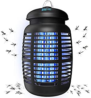 [2 in 1] Bug Zapper & Attractant - Effective 4250V Electric Mosquito Zappers Killer - Insect Fly Trap, Waterproof for Indoor & Outdoor - Electronic Light Bulb Lamp for Backyard, Patio, Home, Plug in