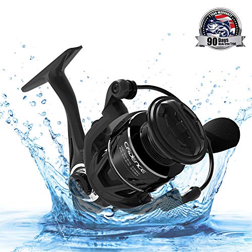 Cadence Spinning Reel,CS5 Pro Ultralight Carbon Fiber Fishing Reel with 9 Durable & Corrosion Resistant Bearings for Saltwater or Freshwater,Super Smooth Powerful Reel with 36 LBs Max Drag(CS5-4000)