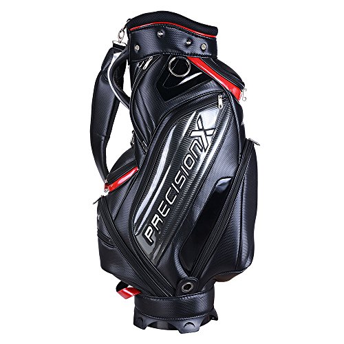 AW Waterproof Golf Carry Bag 18x10x51' 5-Way 9 Pockets for Male Adult Golf Accessory Sport