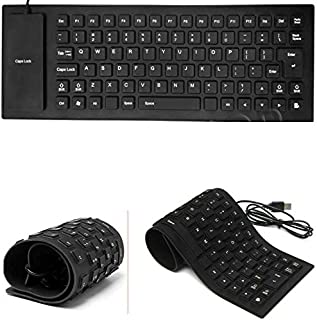 JX2 Silicone Flexible Soft Roll-up Waterproof Portable USB Wired Keyboard for PC Notebook Laptop