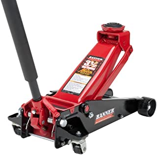 Blackhawk B6350 Black/Red Fast Lift Service Jack - 3.5 Ton Capacity