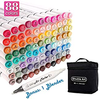 Shuttle Art 88 Colors Dual Tip Alcohol Based Art Markers