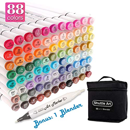 Shuttle Art 88 Colors Dual Tip Alcohol Based Art Markers