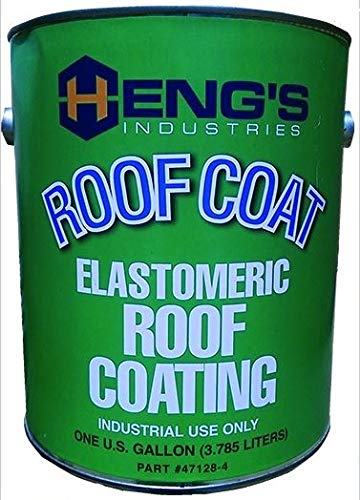 Heng's Industries 47128-4 RV Trailer Camper Sealants Elastomeric Roof Coating Gallon White