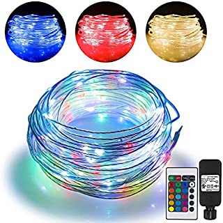 66ft Led Rope Lights Outdoor String Lights with 200 LEDs,16 Colors Changing Waterproof Starry Fairy Lights Plug in for Bedroom,Indoor,Patio,Home Decor