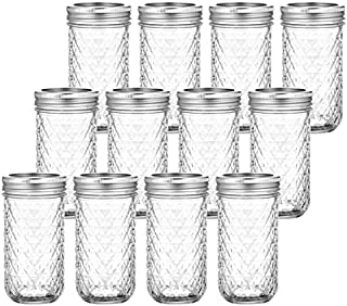 Tebery 12 Pack Mason Jars