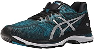 ASICS Men's Gel-Nimbus 20 Running Shoe, Island Blue/White/Black, 10 Medium US