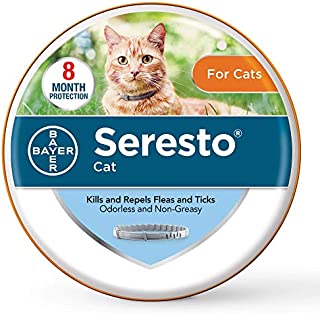 Seresto Flea and Tick Collar for Cats, 8-month Flea and Tick Collar for Cats