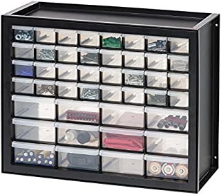 IRIS USA, Inc DPC-44 44 Drawer Parts And Hardware Cabinet, 19.5 Inch By 15.5 Inch By 7 Inch, Black