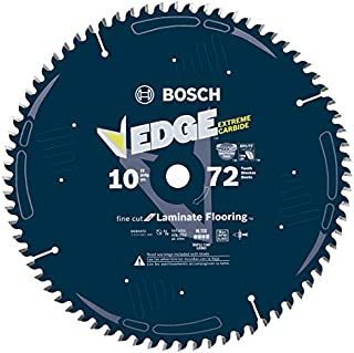 Bosch DCB1072 Daredevil 10-Inch 72-Tooth Laminate Flooring, Laminated Panels and Melamine Circular Saw Blade