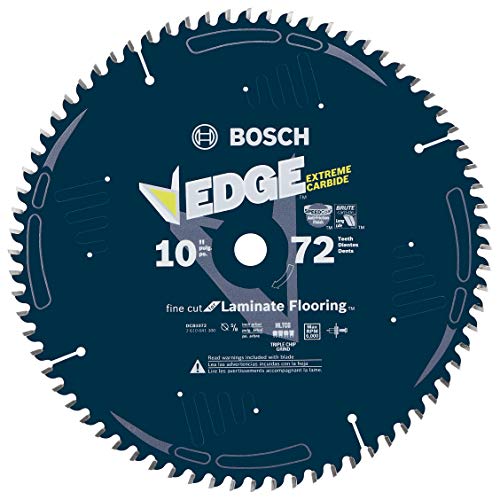 Bosch DCB1072 Daredevil 10-Inch 72-Tooth Laminate Flooring, Laminated Panels and Melamine Circular Saw Blade