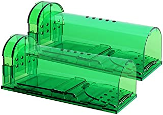 Authenzo Humane Mouse Trap Smart No Kill Mouse Trap Catch and Release, Safe for People and Pet-2 Pack