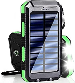 Solar Charger, 20000mAh Solar Power Bank Portable Charger