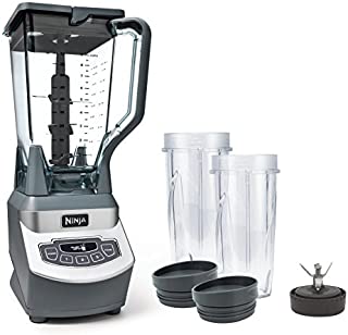 Ninja Professional Countertop Blender with 1100-Watt Base, 72oz Total Crushing Pitcher and (2) 16oz Cups for Frozen Drinks and Smoothies (BL660)