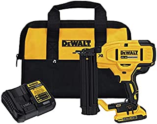 Dewalt DCN680D1R 20V MAX Cordless Lithium-Ion XR 18 GA Cordless Brad Nailer Kit (Renewed)