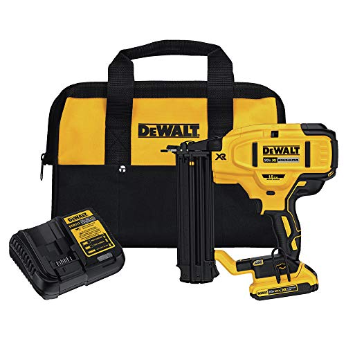 Dewalt DCN680D1R 20V MAX Cordless Lithium-Ion XR 18 GA Cordless Brad Nailer Kit (Renewed)