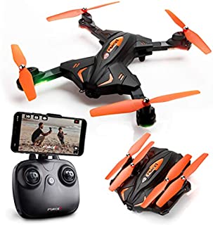 Foldable Drones with Camera for Adults or Kids  F111WF WiFi FPV Remote Control Quadcopter Drone for Beginners, Folding RC Drone Helicopter Toy Gifts