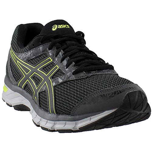 ASICS Men's Gel-Excite 4 Running Shoe, Dark Grey/Neon Lime, 12 M US