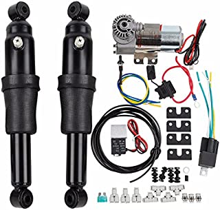 Motorcycle Black Rear Air Ride Suspension For Harley Touring Road King Street Glide 1994-2018 electra glide Rear Air Ride Suspension