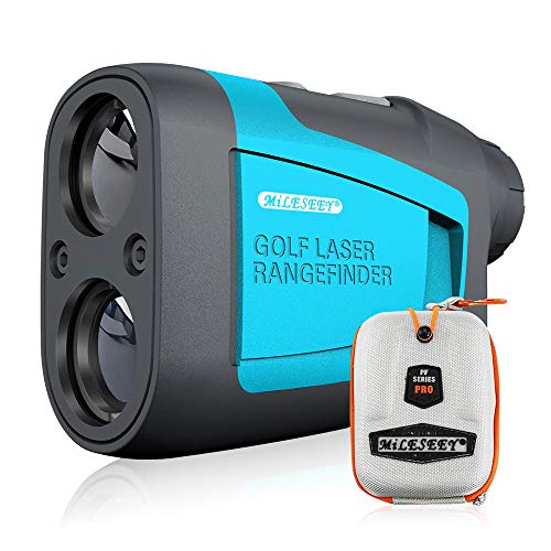 MiLESEEY Professional Precision Laser Golf Rangefinder 660 Yards with Slope Compensation,±0.55yard Accuracy,Fast Flagpole Lock,6X Magnification,Distance/Angle/Speed Measurement for Golf,Hunting