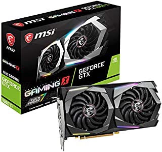 MSI Gaming GeForce GTX 1660 Ti 192-bit HDMI/DP 6GB GDRR6 HDCP Support DirectX 12 Dual Fan VR Ready OC Graphics Card (GTX 1660 TI Gaming X 6G)