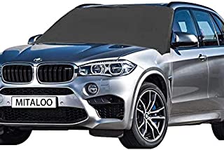 MITALOO Windshield Snow Magnetic Frost Ice Cover Sunshade Snow Covers Frost Shield with Magnet Edges Fits Most Car, SUV, Truck, Van or Automobile