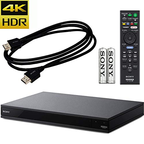 Sony - UBP-X800 - Streaming 4K Ultra HD 3D Hi-Res Audio Wi-Fi Built-in Blu-ray Player + Remote Control - Black