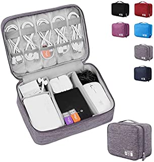 Alena Culian Electronic Organizer Travel Universal Cable Organizer Electronics Accessories Cases for Cable, Charger, Phone, USB, SD Card