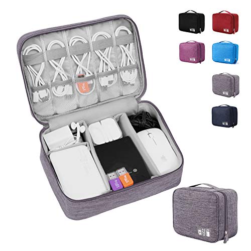 Alena Culian Electronic Organizer Travel Universal Cable Organizer Electronics Accessories Cases for Cable, Charger, Phone, USB, SD Card