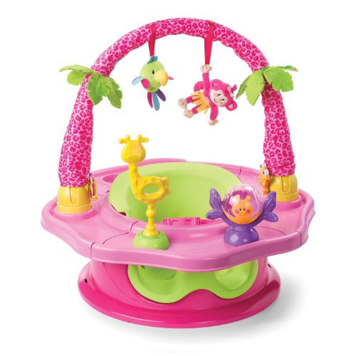 Summer 3-Stage SuperSeat Deluxe Giggles Island Positioner, Booster and Activity Seat for Girl