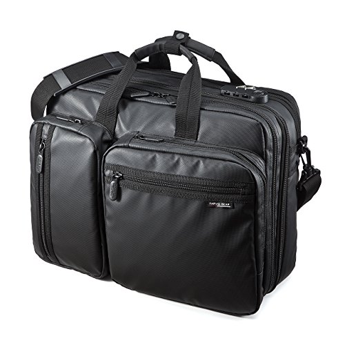 SANWA (Japan Brand 15.6 inch Laptop Computer & Tablet Bag, 20L Expandable Business Briefcases, Combination Lock, Water Resistance,Handbag Shoulder Large Travel Backpack(for MacBook Dell HP Men Women)