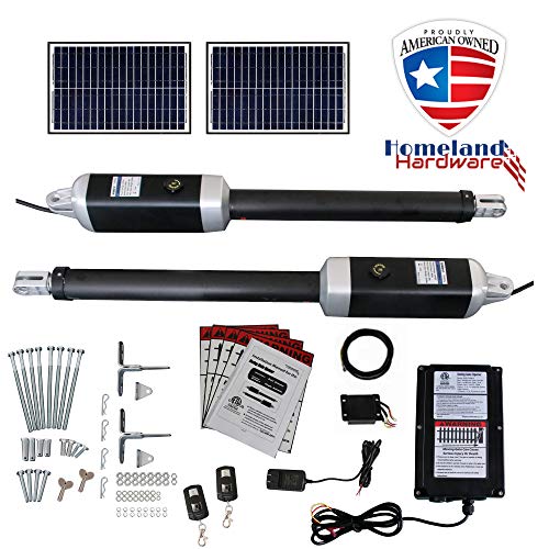 (Sale) 16 Ft. Dual Solar Automatic Swing Gate Openers