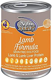 Nutrisource Grain-Free Canned Lamb Dog Food, 13 Ounce, Case Of 12