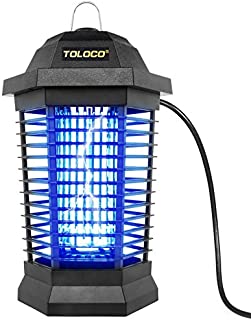 Bug Zapper Outdoor Electric, Insect Fly Traps, Mosquito Zappers, Mosquito Killer for Patio, Black (Black)