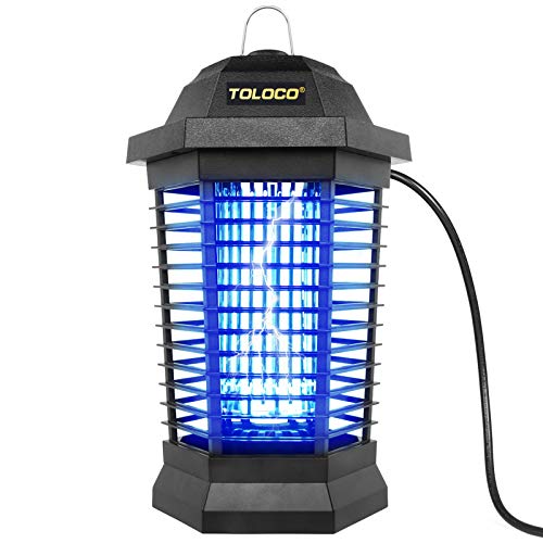 Bug Zapper Outdoor Electric, Insect Fly Traps, Mosquito Zappers, Mosquito Killer for Patio, Black (Black)